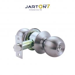 JARTON-101701-ลูกบิดห้องทั่วไป-No7-หัวกลม-สีเงิน-จานเล็ก65
